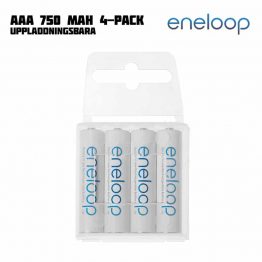 Eneloop AAA 750 mAh Uppladdningsbara 4-pack