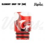 Element Resin Drip Tip (510) Red Ridge