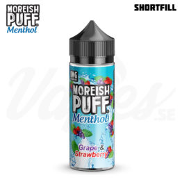 Moreish Puff Menthol - Grape and Strawberry (100 ml, Shortfill)