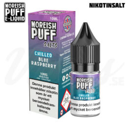 Moreish Puff Chilled - Blue Raspberry (10 ml, 10 mg, Nikotinsalt)