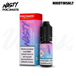 Nasty Podmate Salt - Blue Raspberry Bubblegum (10 ml, 14 mg Nikotinsalt)