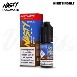 Nasty Podmate Salt - Caramel Cream Cookies (10 ml, 14 mg Nikotinsalt)