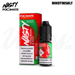 Nasty Podmate Salt- Strawberry & Kiwi (10 ml, 14 mg Nikotinsalt)